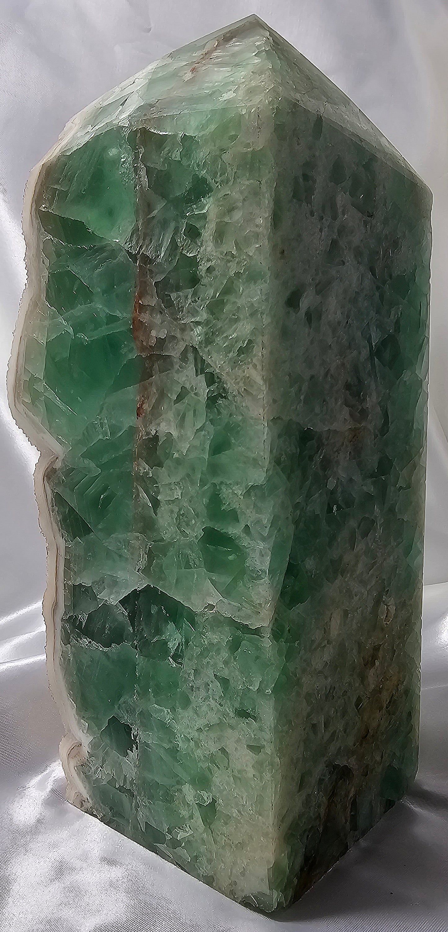 Large Fluorite and Quartz Tower