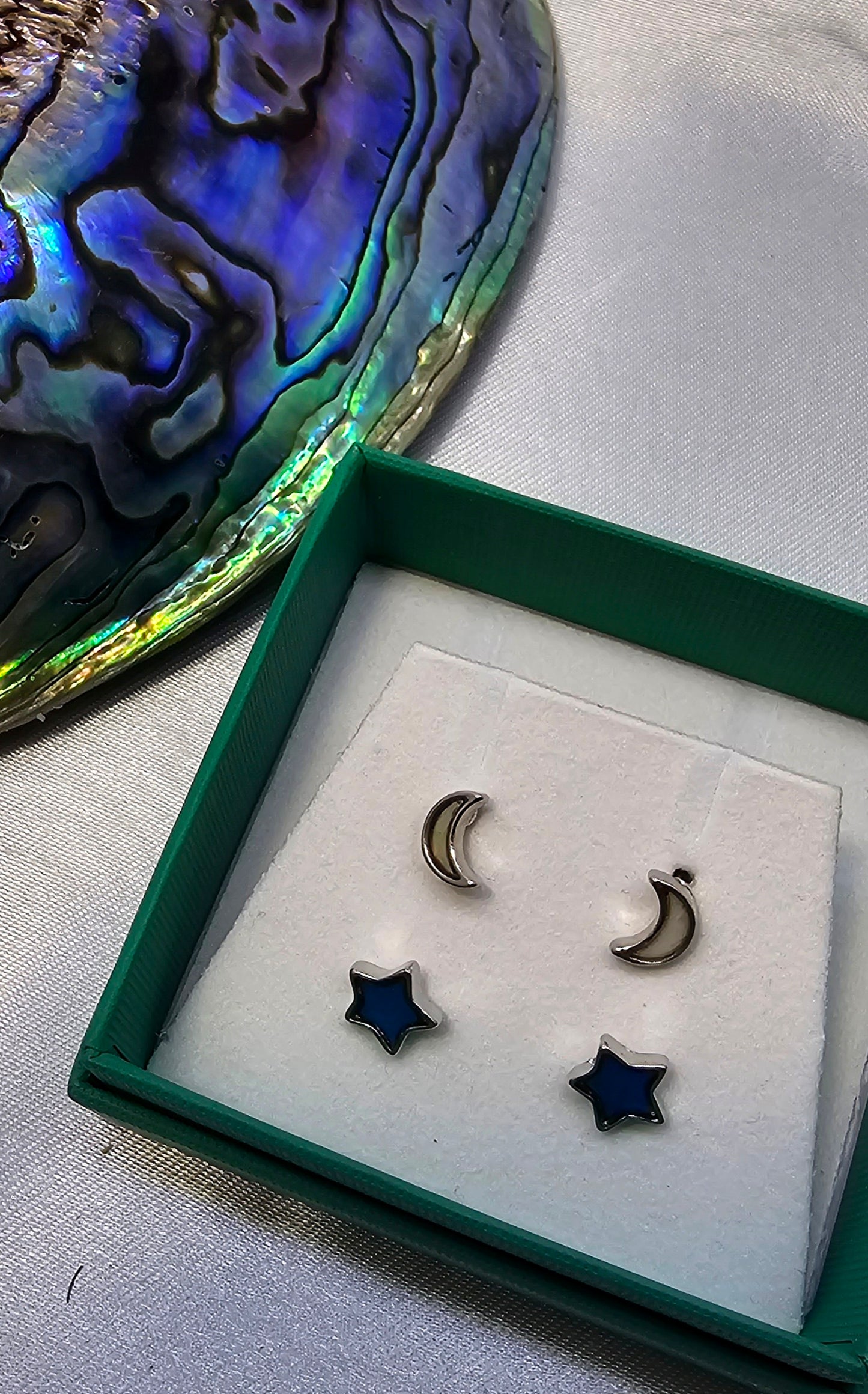 Moon and Star studs