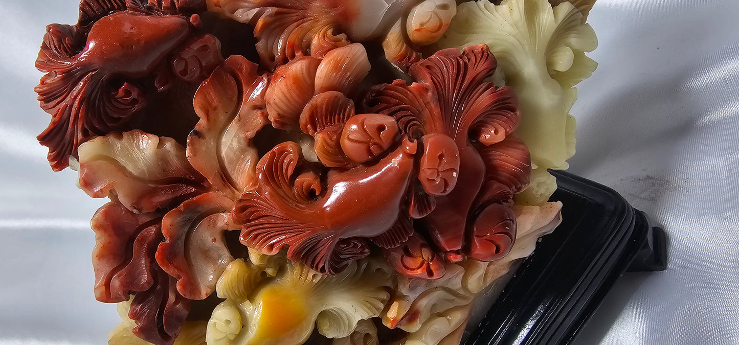 Lucky Jade Fish Carving