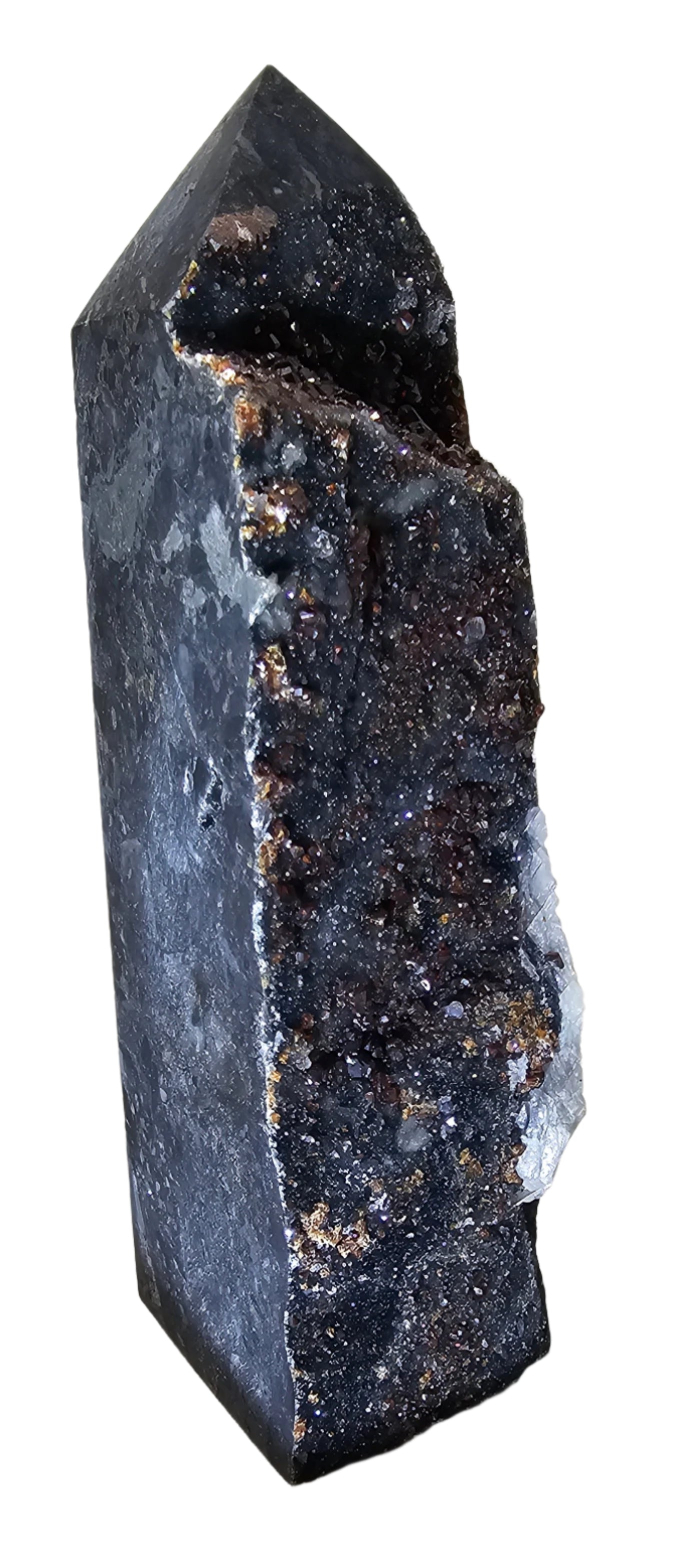 Raw Garnet in Firework Stone