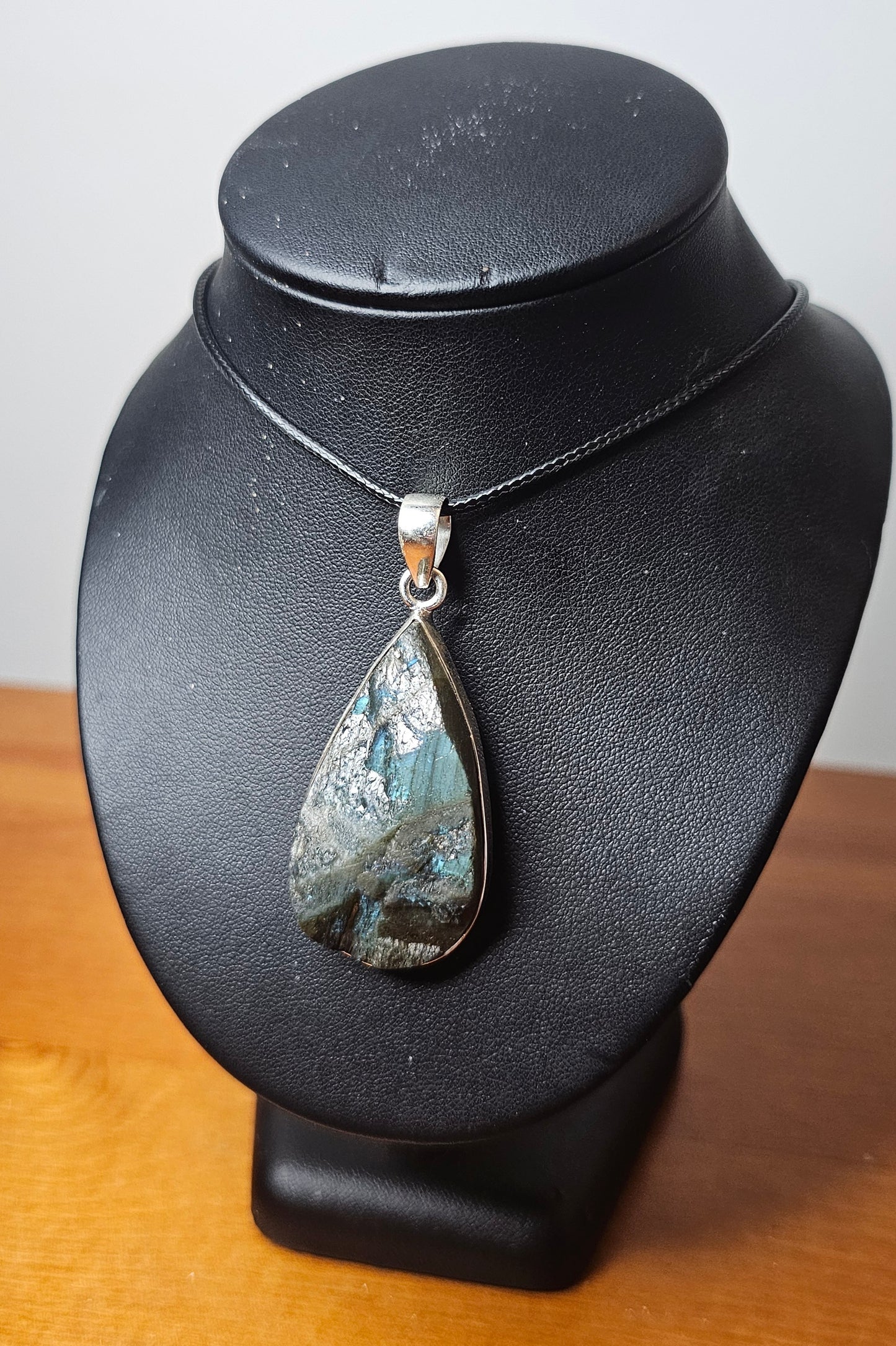 Raw Labradorite Pendant