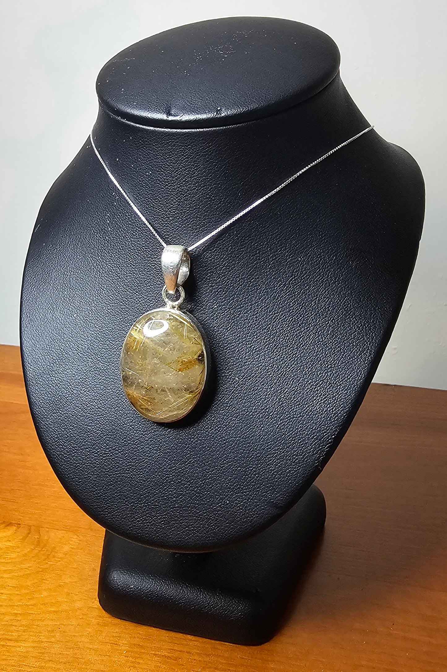 Rutile/Angel Hair & Tourmalinated Pendant