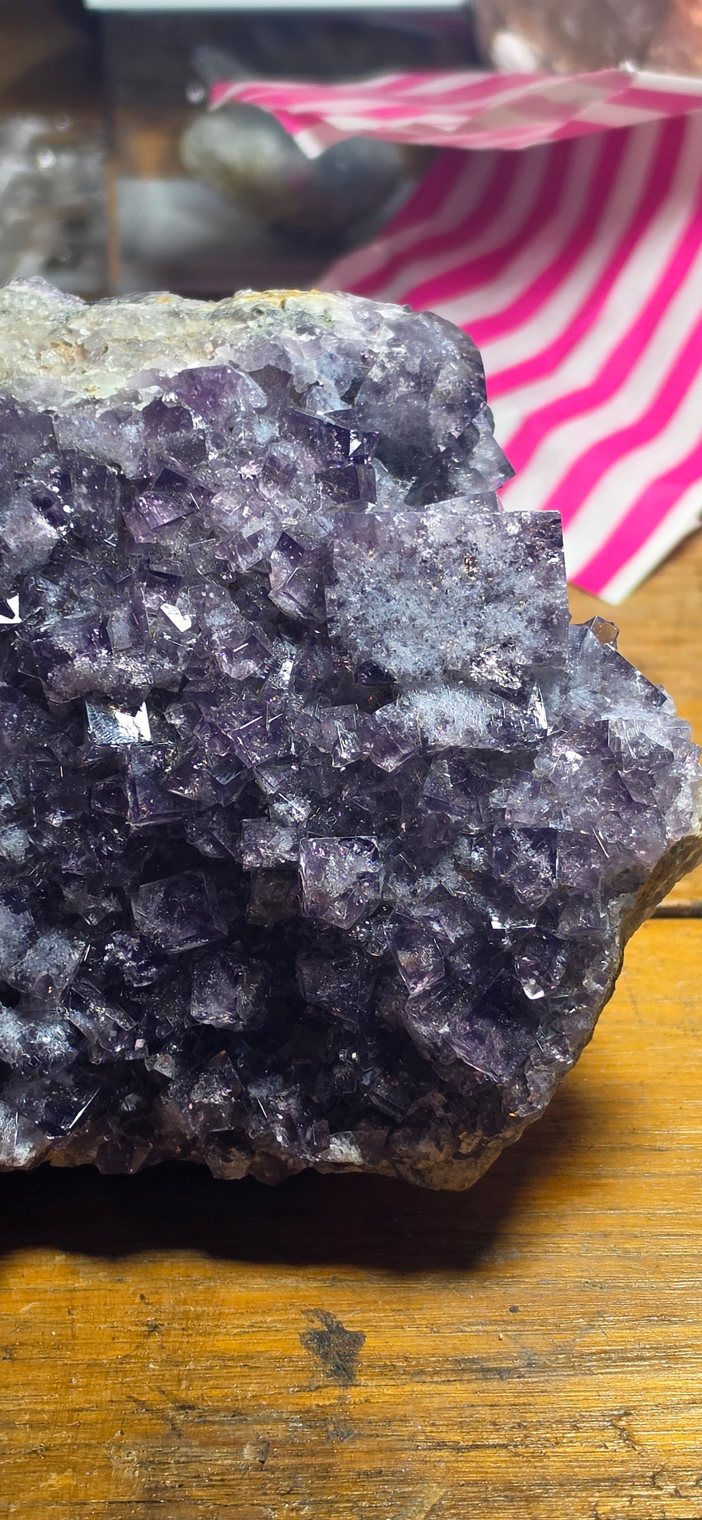 Large Purple Fluorite Specimen – Blackdene Mine, Weardale