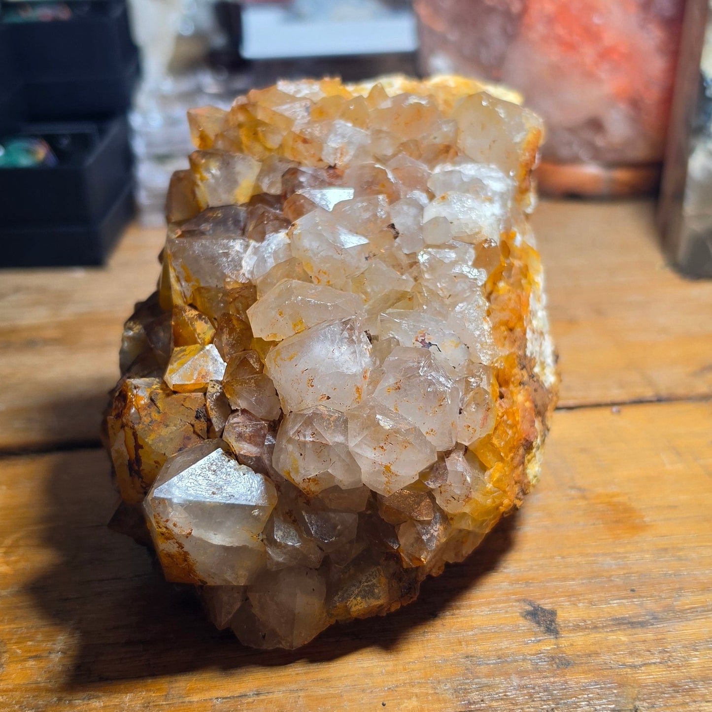 Limonite on Quartz – Virtuous Lady Mine, Buckland Monachorum, Devon, England, UK