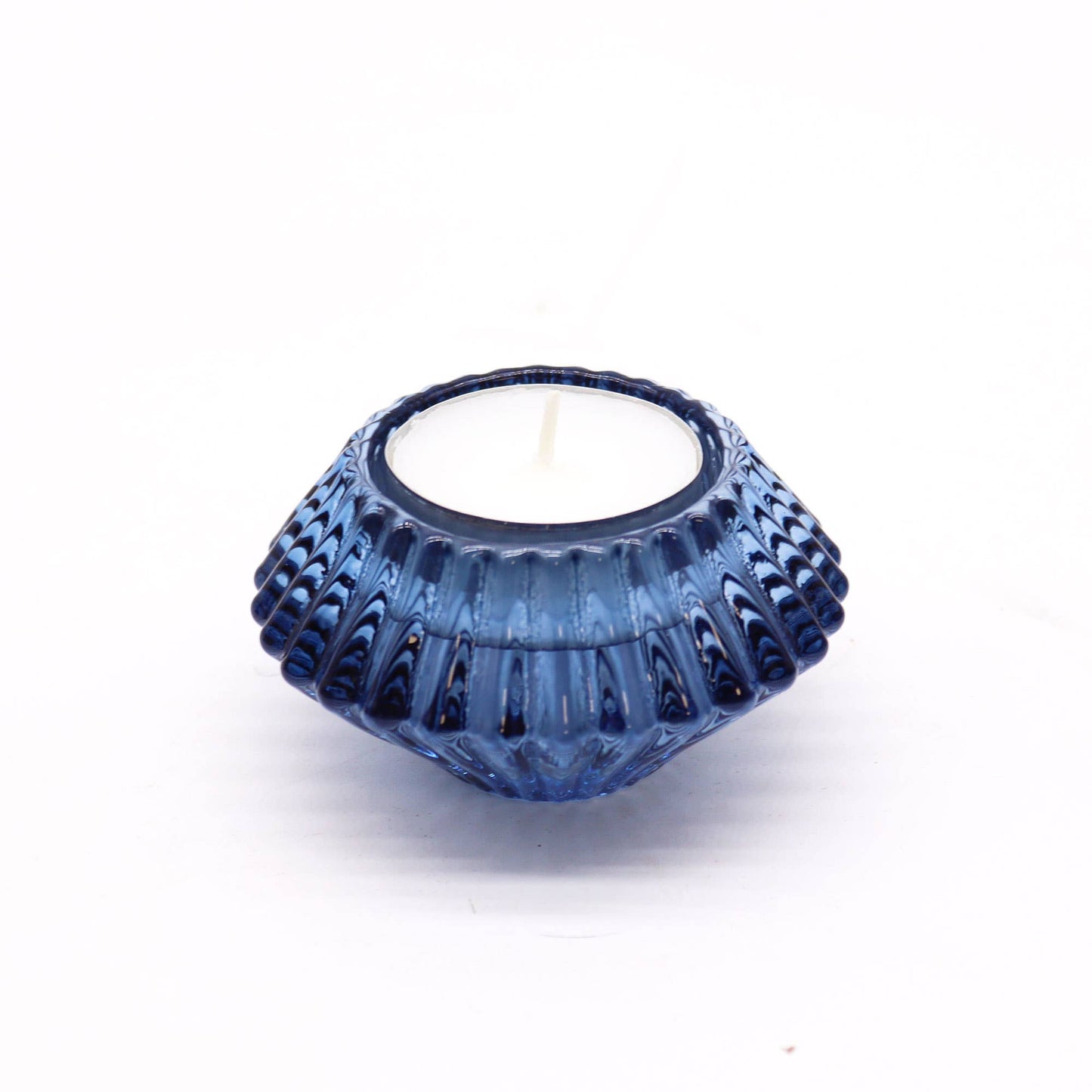 Flower Flip Candle / Tealight Holder - Royal Blue (Water)
