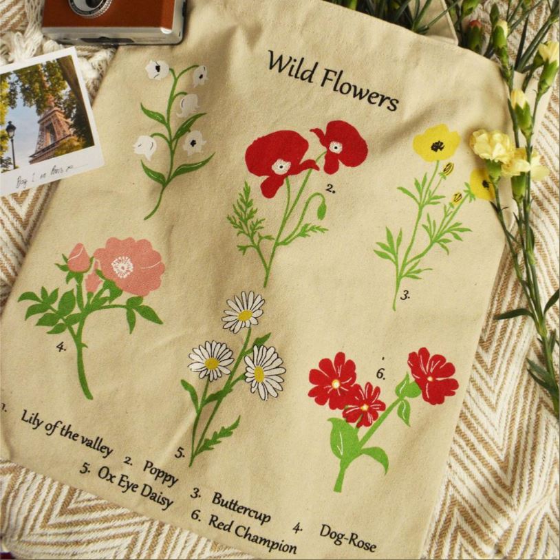 Wild Flower Tote Bag