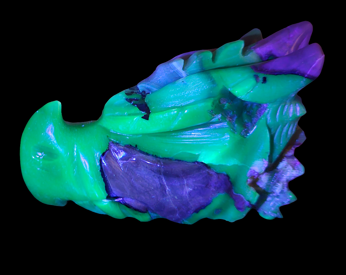 Large Volcanic Agate Dragon Head