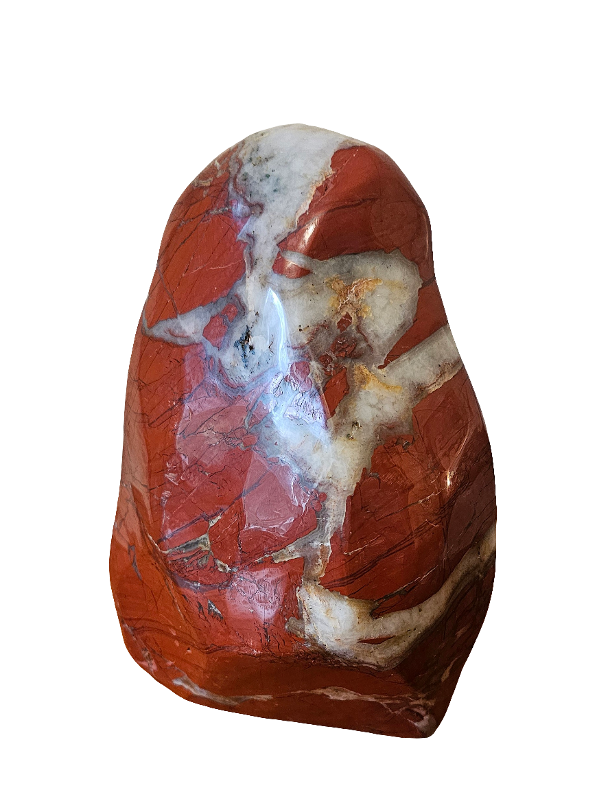 Large Red Jasper & Quartz Freeform