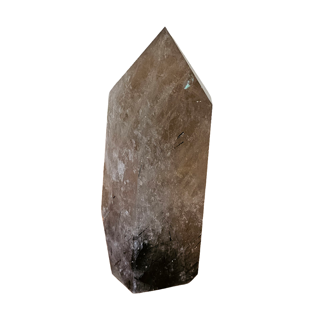 Tourmalinated Smokey Quartz Tower