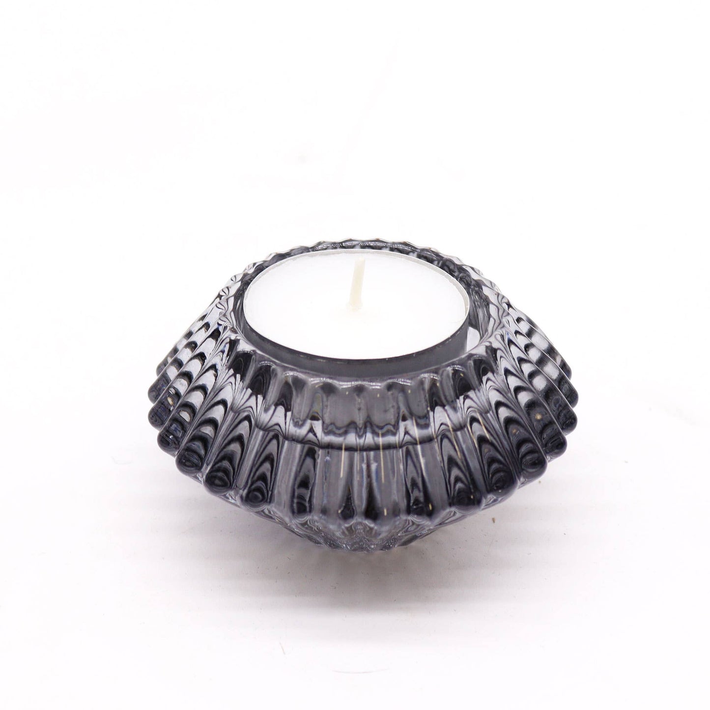 Flower Flip Candle / Tealight Holder - Midnight Grey (Air)