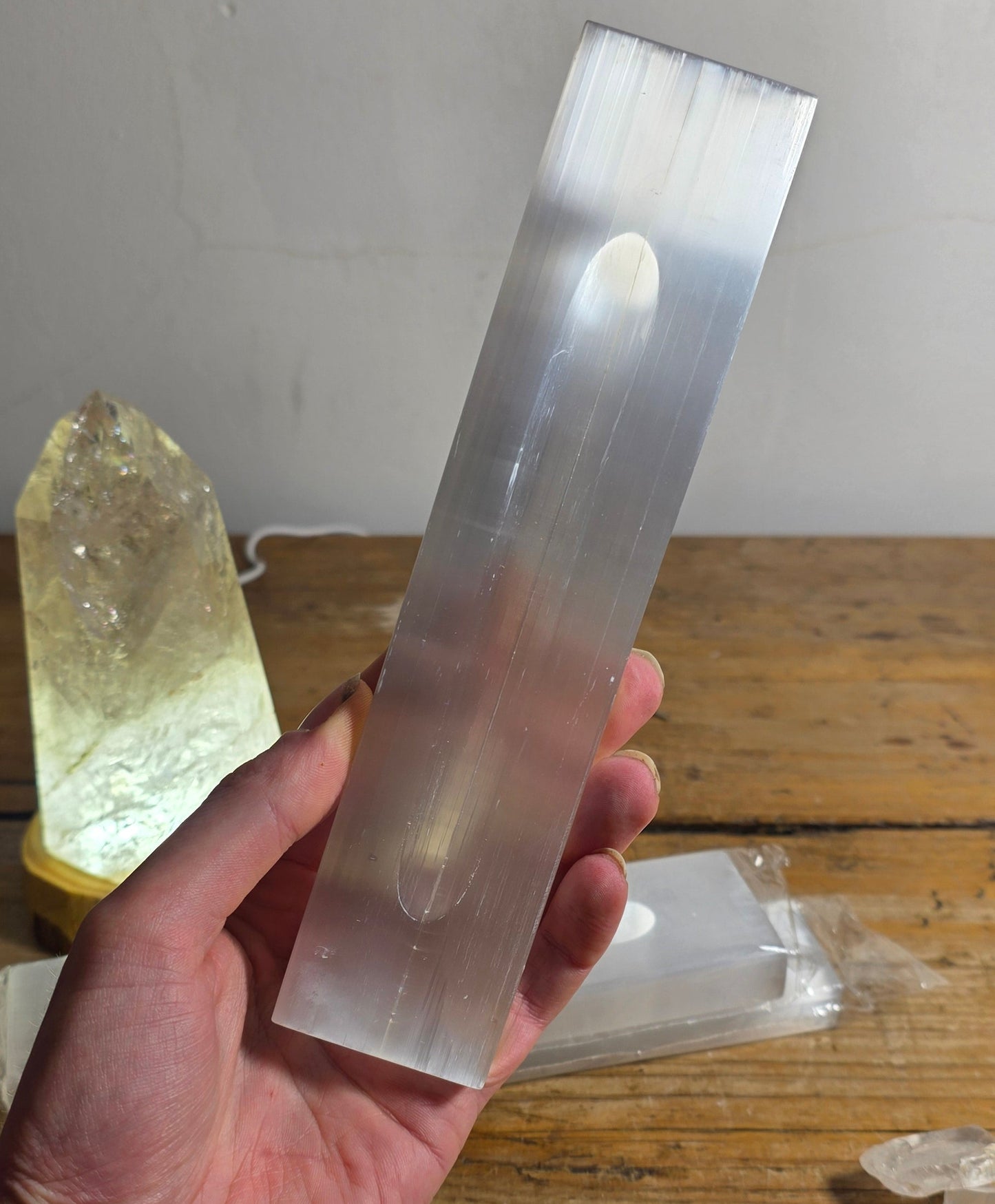 Selenite (Satin Spar) Ingot