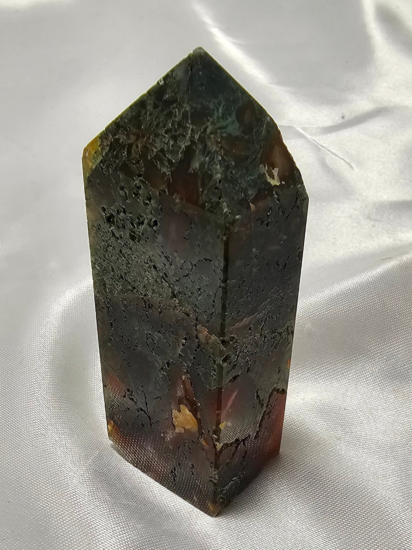 Red Moss Agate Towers