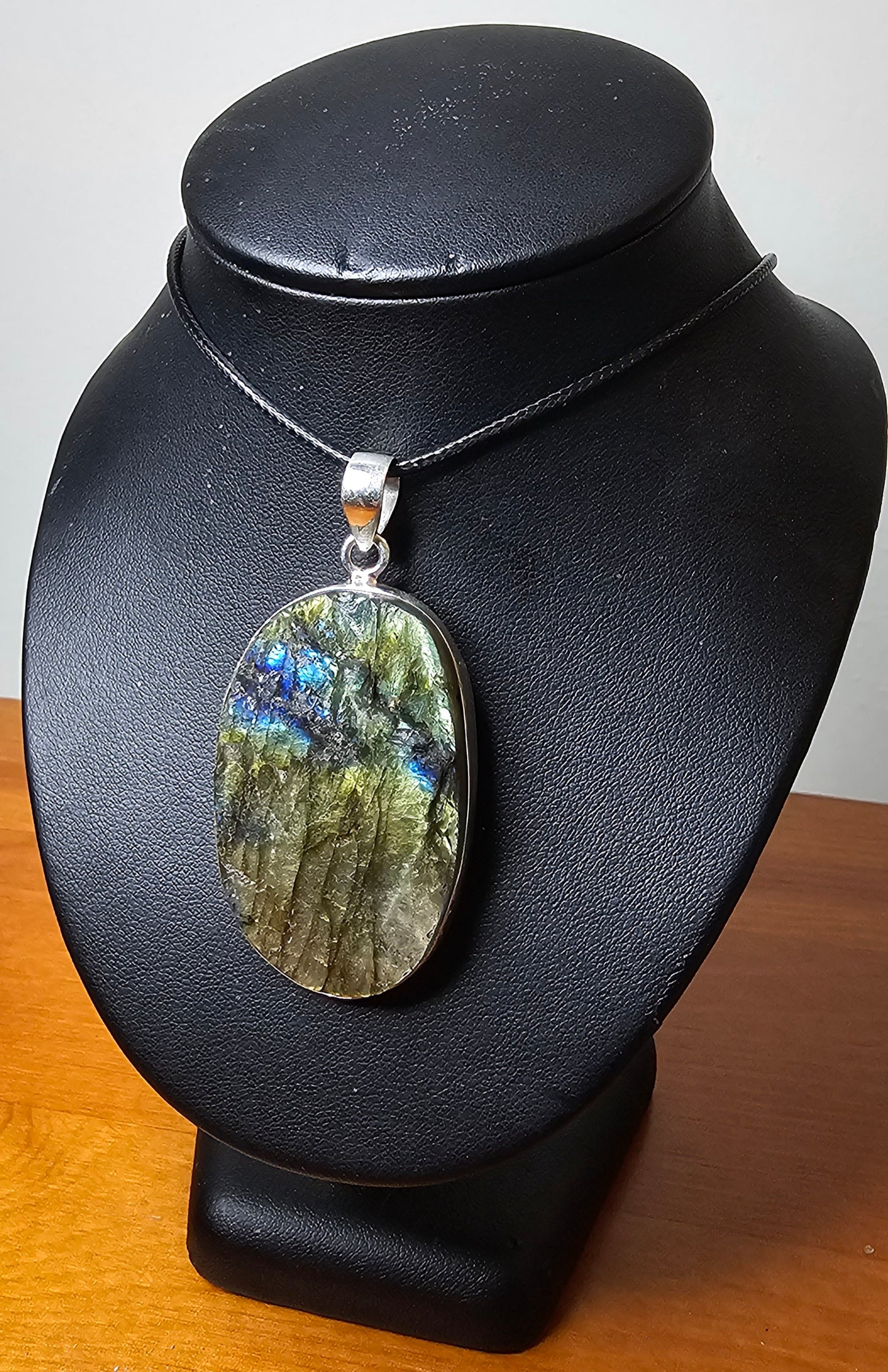 Raw Labradorite Pendant