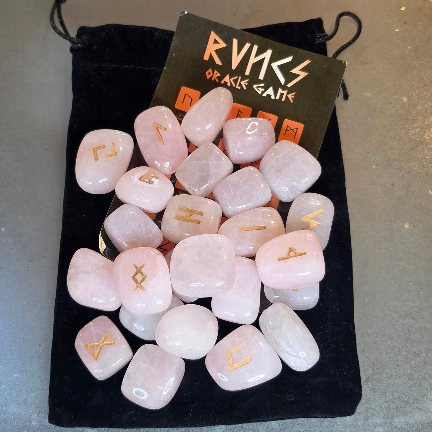 Crystal Runes (Rose Quartz)