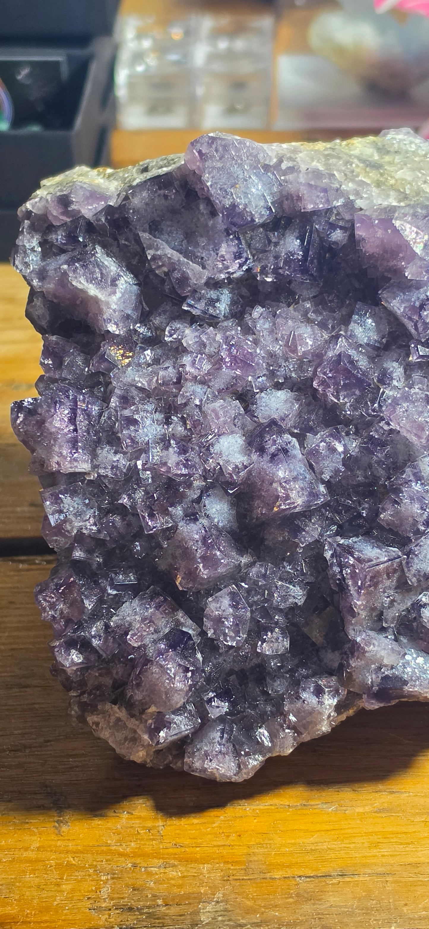 Large Purple Fluorite Specimen – Blackdene Mine, Weardale