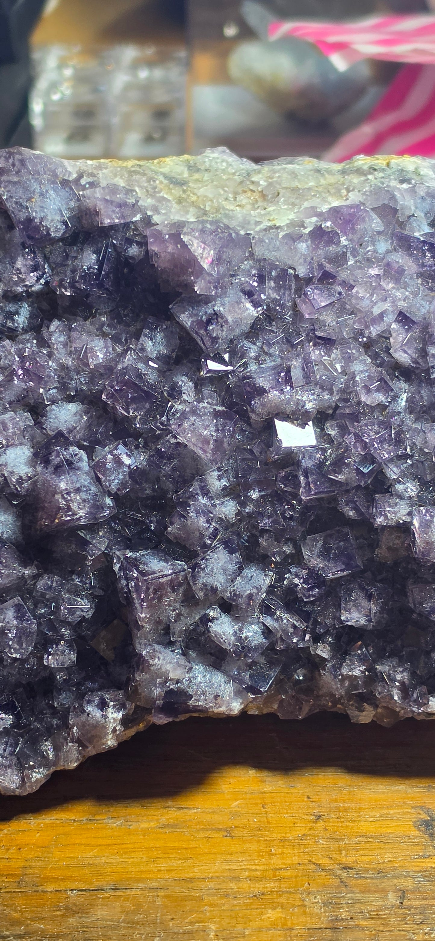Large Purple Fluorite Specimen – Blackdene Mine, Weardale