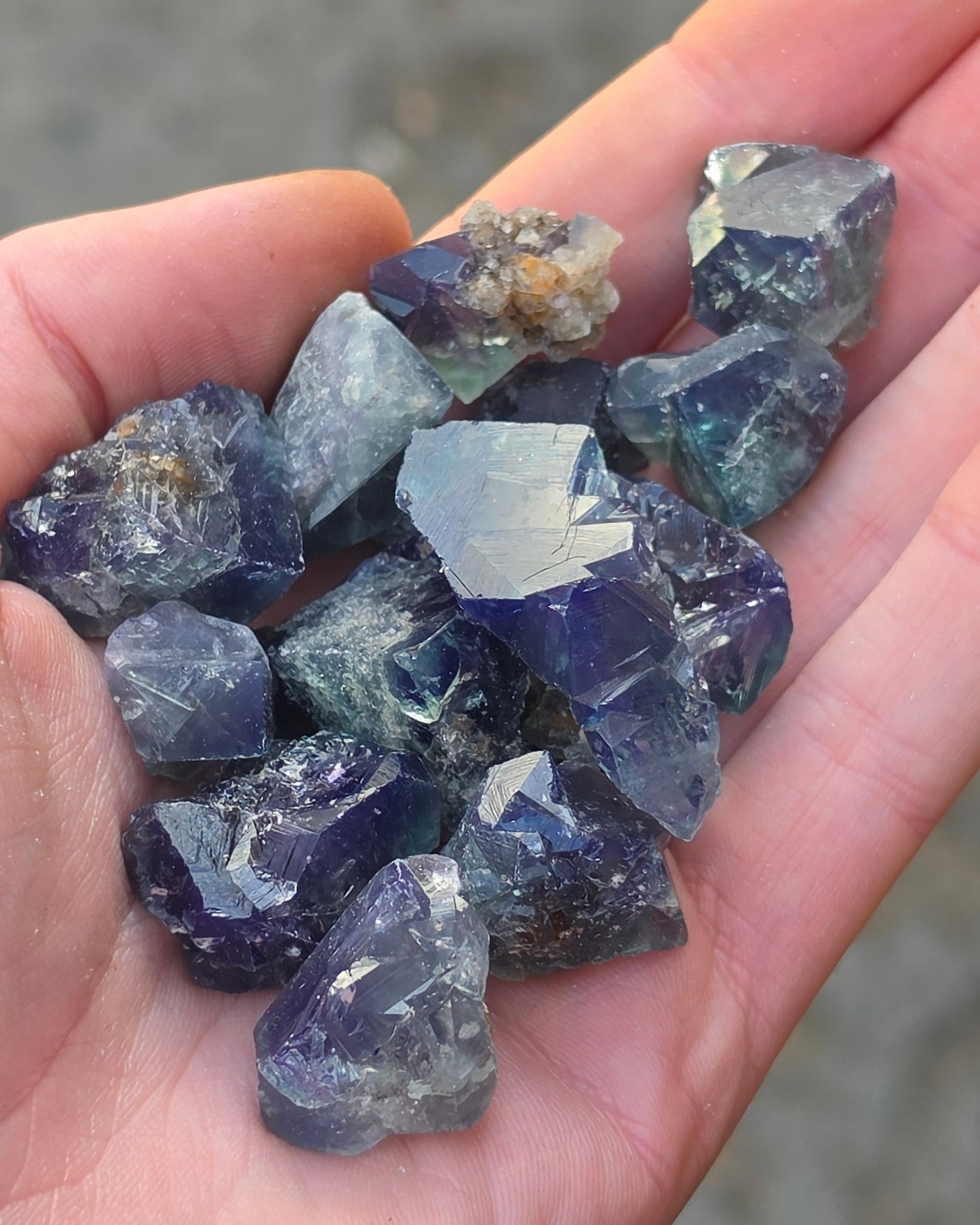 Fairy Holes Pocket Raw Fluorite – Lady Annabella Mine, Weardale