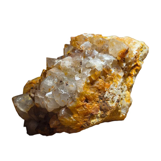 Limonite on Quartz – Virtuous Lady Mine, Buckland Monachorum, Devon, England, UK