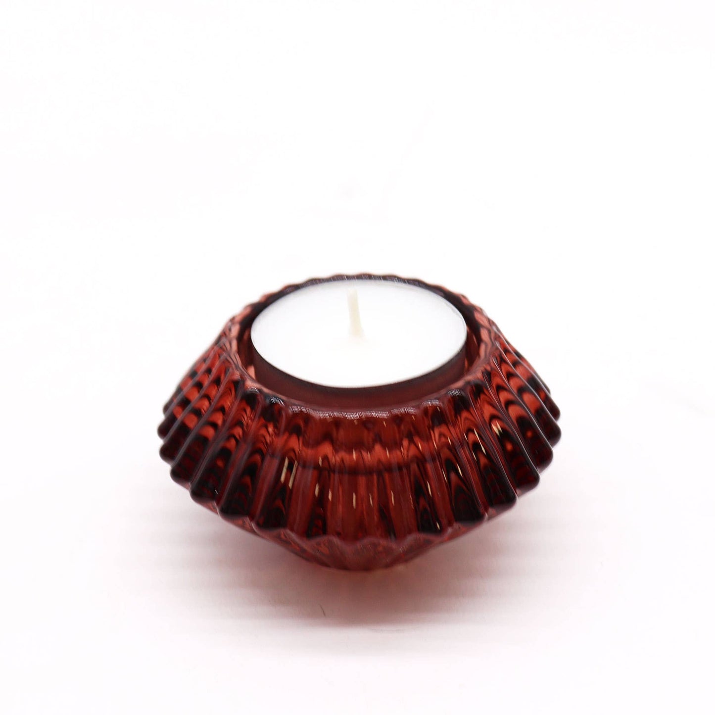Flower Flip Candle / Tealight Holder - Vampire Red (Fire)
