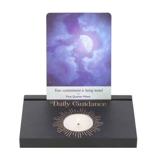 Daily Guidance Tarot Card Stand With Tealight Holder