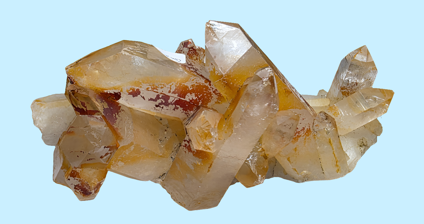 Large Iron-oxide Cluster with Seed Seam on Bottom