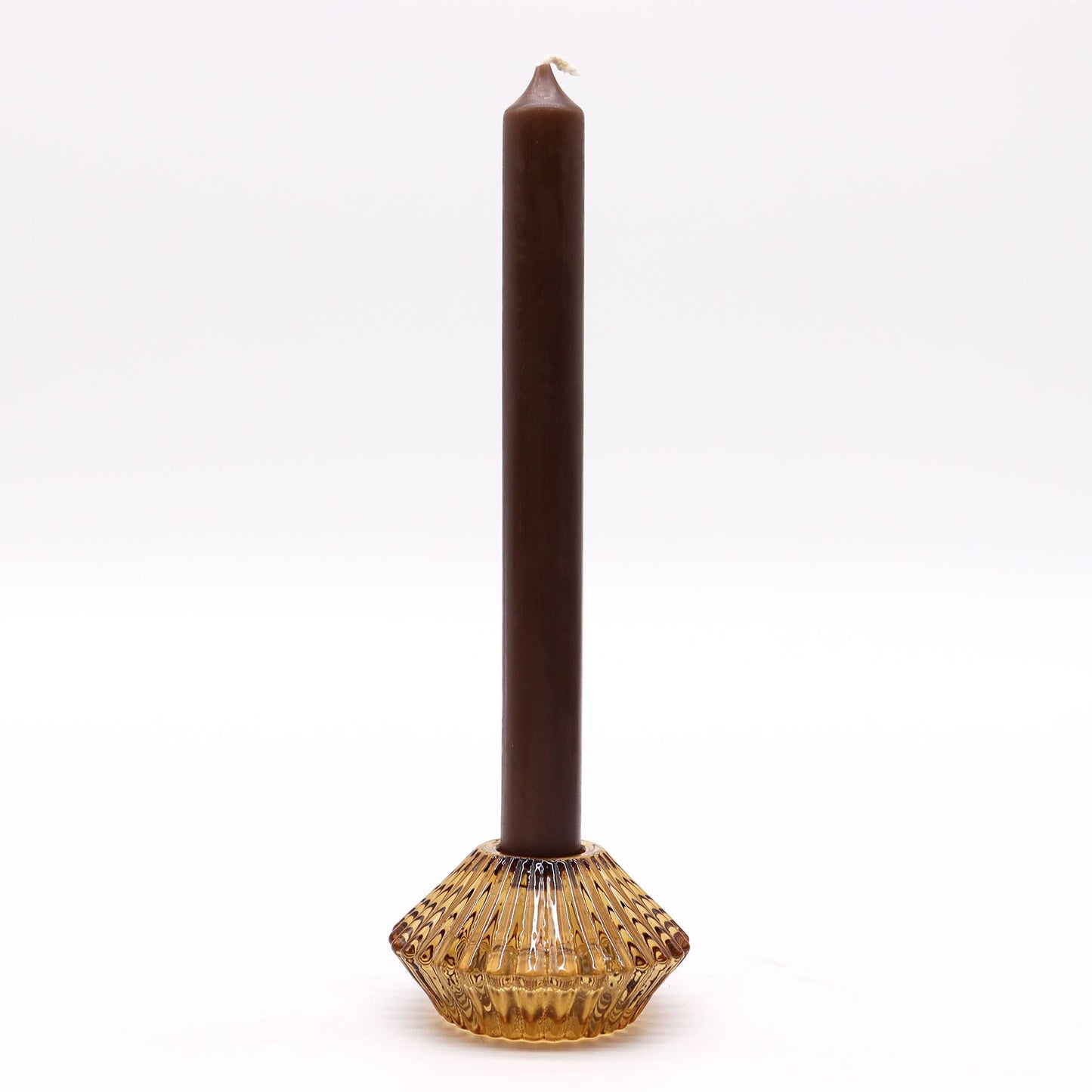 Flower Flip Candle / Tealight Holder - Antique Amber (Divine/Spirit)