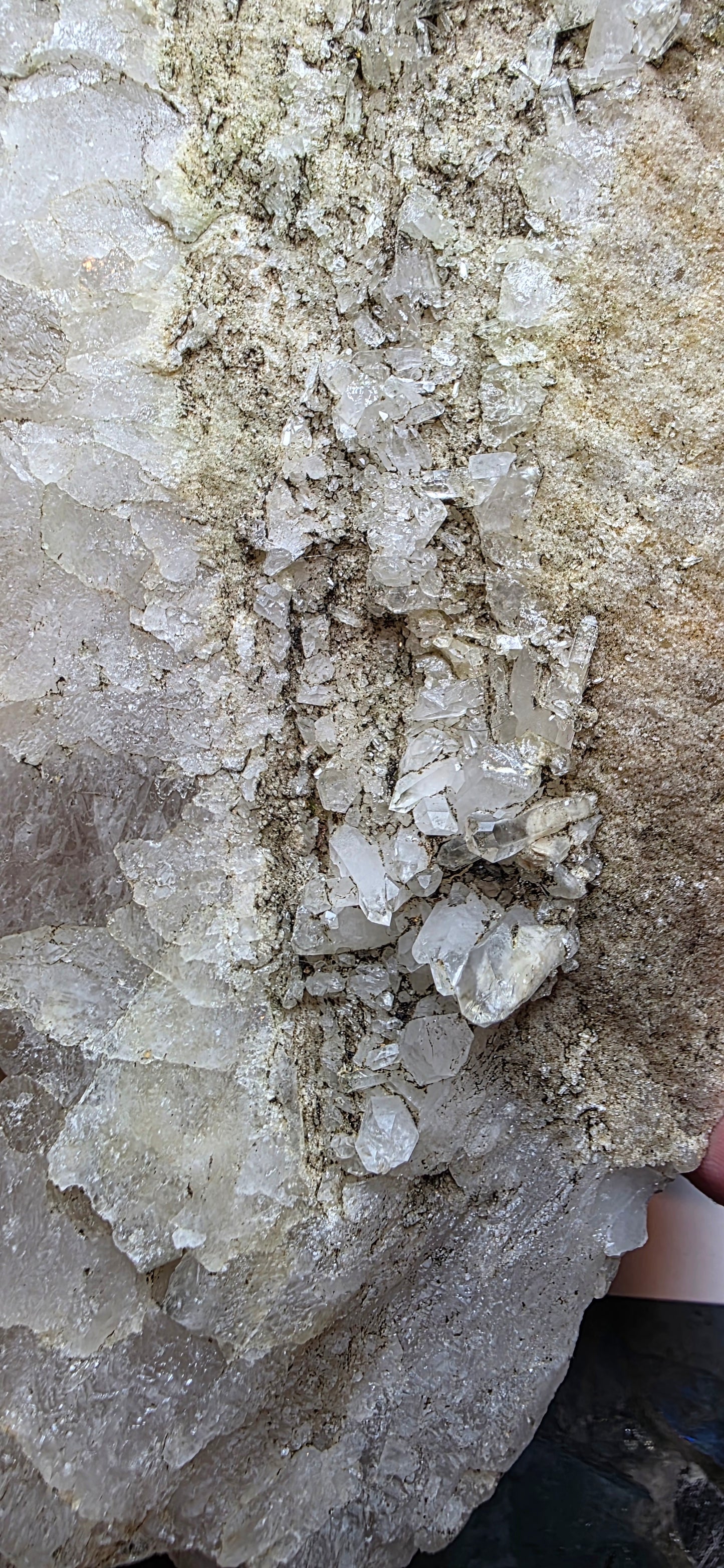 Large Iron-oxide Cluster with Seed Seam on Bottom