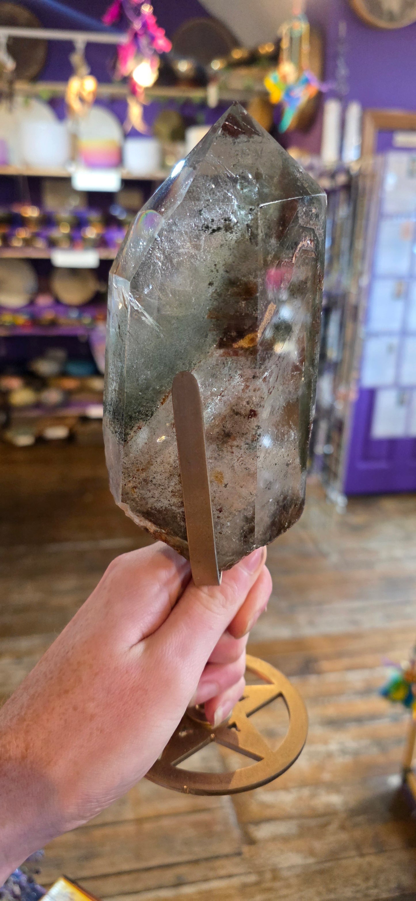 Large Garden Quartz with Stand
